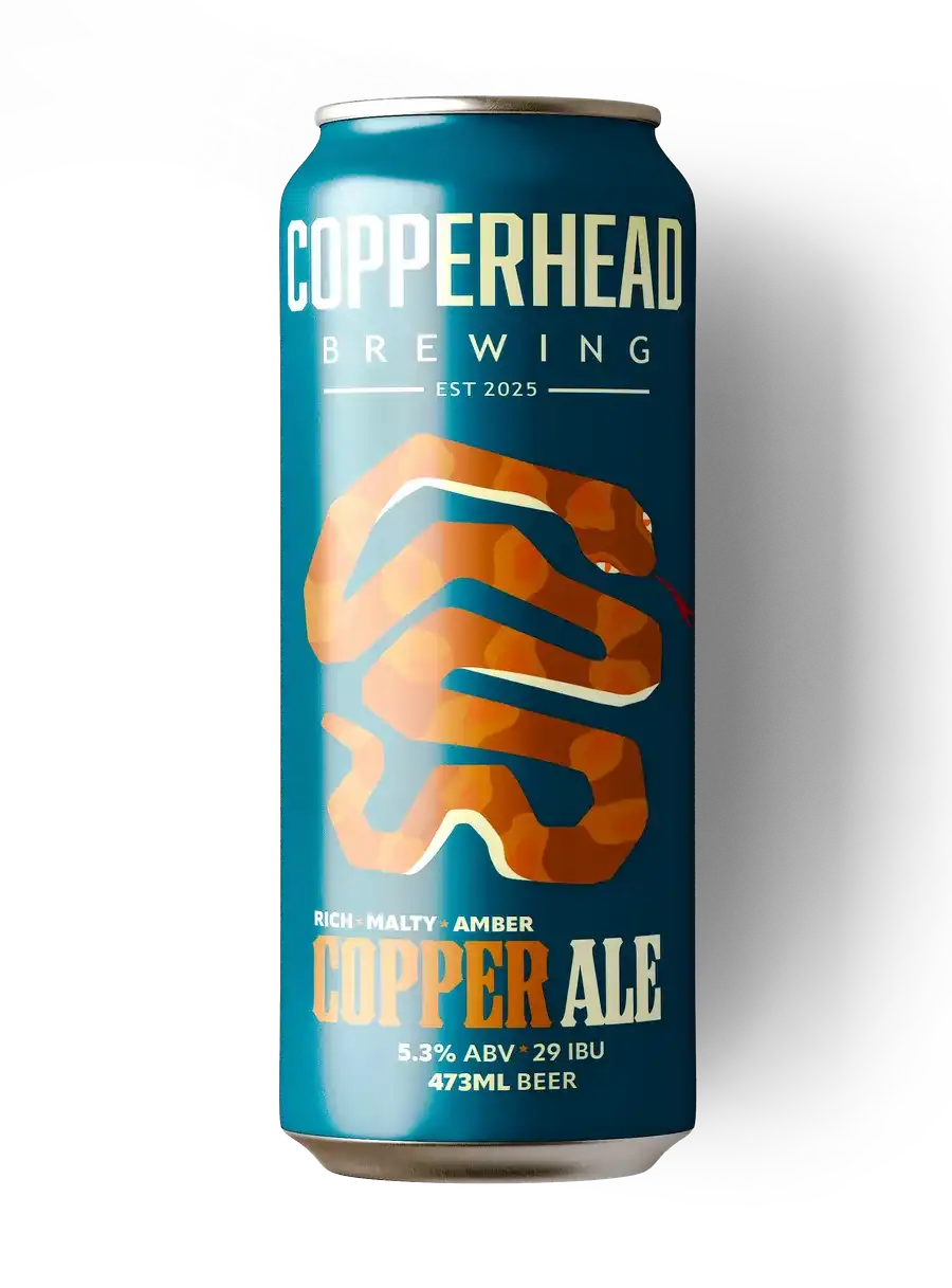 Copper Ale - Copperhead Brewing Co.'s signature amber ale, on tap at our Regina taphouse and available for wholesale